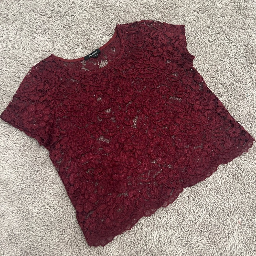 Wine Country Lace Top